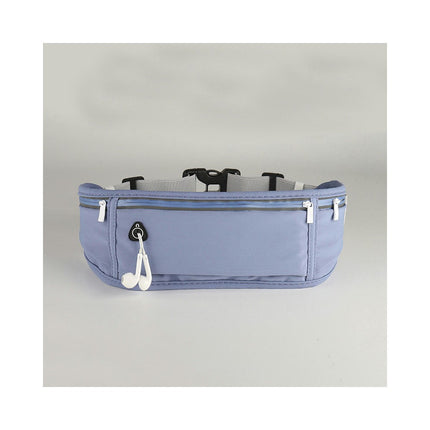 Running Belt for Women Men with 3-Zipper Pockets Adjustable Sports Belt Waist Bag for Hiking Running and Cycling