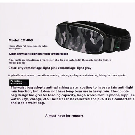 Running Belt Waist Packs Waterproof Workout Sport Waist Pouch Women Men Hiking Adjustable Fanny Pack