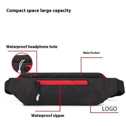 Oxford Cloth Waterproof Waist Bag Fanny Packs for Women Fanny Pack for Men Adjustable Running Belt Waist Pack