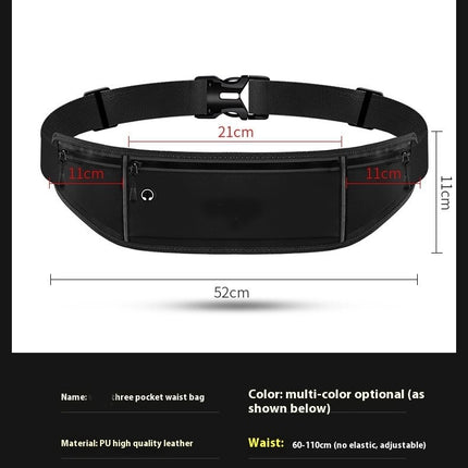 Reflective Fanny Pack Men Women Waist Bag Waterproof Running Belt Bag Sports Outdoor Waist Pouch