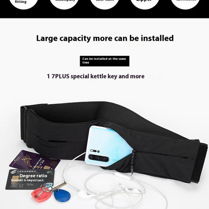 Running Belt for Phone,Adjustable Waist Bag for Women Men, Light Fanny Pack for Outdoor Sports