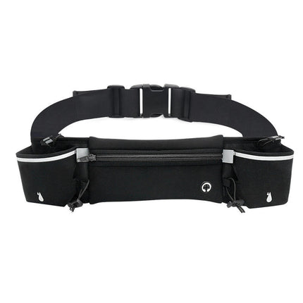 Running Belt with 2 Water Bottles Lightweight Mobile Phone Holder Waist Belt Fanny Pack Bag for Outdoor Sport