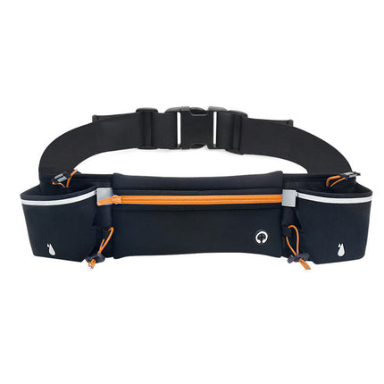 Running Belt with 2 Water Bottles Lightweight Mobile Phone Holder Waist Belt Fanny Pack Bag for Outdoor Sport