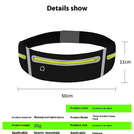 Running Belt for Phone Outdoor Sports Waist Bag for Women Men Waterproof Waist Pack Reflective Fanny Pack