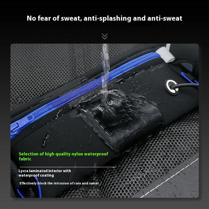 Running Belt with 2 Water Bottles Lightweight Mobile Phone Holder Waist Belt Fanny Pack Bag for Outdoor Sport