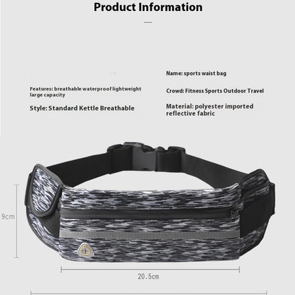 Waterproof Belt Fanny Pack Light Waist Pack Bag Adjustable Running Waist Bag for Hiking Workout Sports