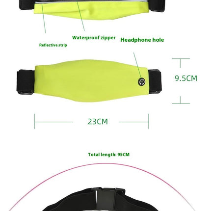 Running Waist Pack, Sports Runner Belt Adjustable Fanny Pack Workout Waist Bag for Men Women Jogging