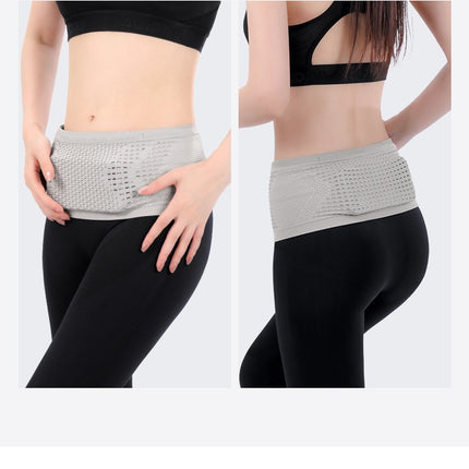 Running Belt with Pockets, Outdoor Sports Workout Fanny Pack,Waist Pack for Runners Gym Workouts-A