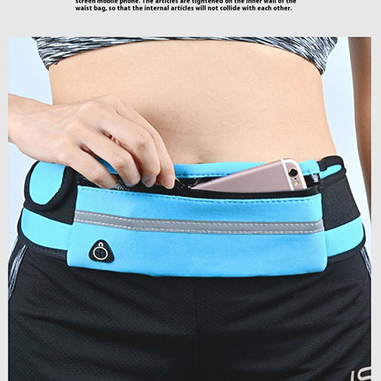 Unisex Running Belt Travel Money Belt Fanny Pack, Waist Pack for Women and Men Security Pockets and Zipper
