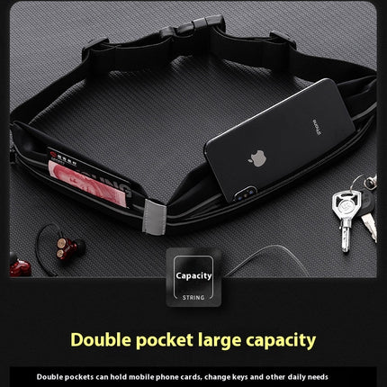 Running Belt Waist Pack Bag,Reflective Fanny Pack Adjustable Running Fanny Packs for Women Men