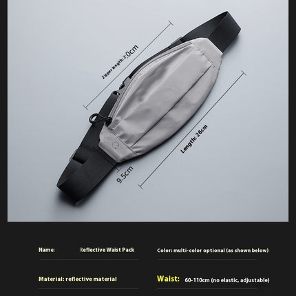 Running Belt Waist Pack Bag Reflective Fanny Pack for Women Men Waist Pack Crossbody Bags for Sports