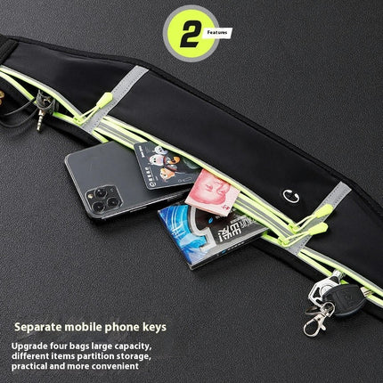 Sports Waist Bag Running Phone Bag For Women Men Reflective Workout Fanny Pack for Hiking