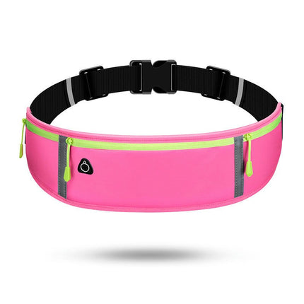 Sports Waist Bag Running Phone Bag For Women Men Reflective Workout Fanny Pack for Hiking-A