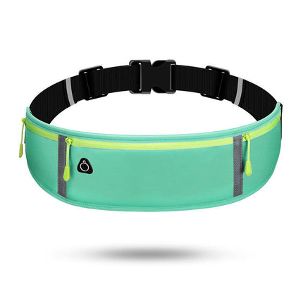 Sports Waist Bag Running Phone Bag For Women Men Reflective Workout Fanny Pack for Hiking-A