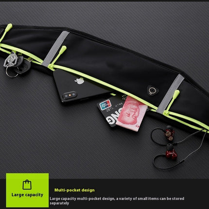 Sports Waist Bag Running Phone Bag For Women Men Reflective Workout Fanny Pack for Hiking-A