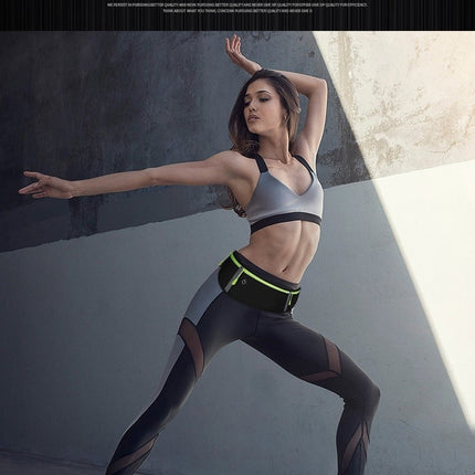 Sports Waist Bag Running Phone Bag For Women Men Reflective Workout Fanny Pack for Hiking-A