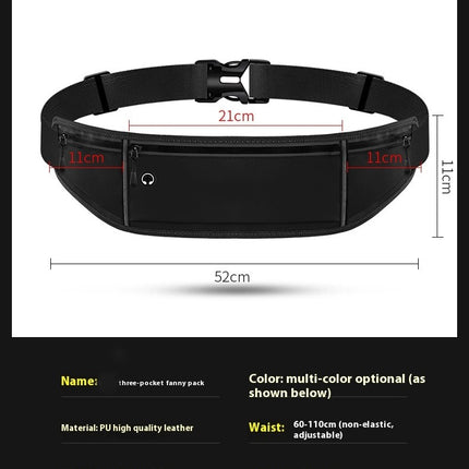 Sports Waist Bag Running Phone Bag For Women Men Reflective Workout Fanny Pack for Hiking-B