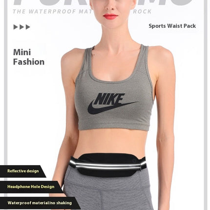 Sports Waist Bag Running Phone Bag Men's And Women's Outdoor Waterproof Belt Reflective Bag