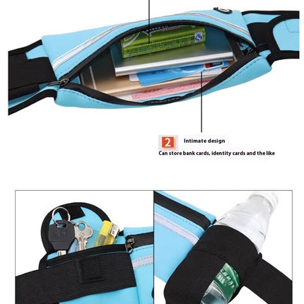 Running Belts for Women Men Waterproof Fanny Pack Running Waist Pouch Phone Bag Adjustable Sports Belt-A1