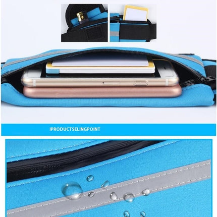 Running Waist Bag with Water Bottle Holder,Waterproof Fanny Pack Waist Bag for Outdoor
