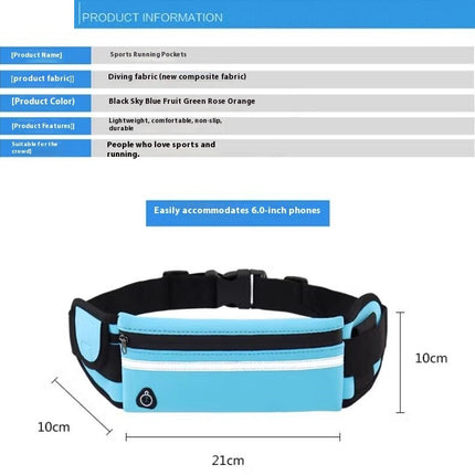 Running Waist Packs Waterproof Sport Waist Bag Women Men Adjustable Reflective Fanny Pack