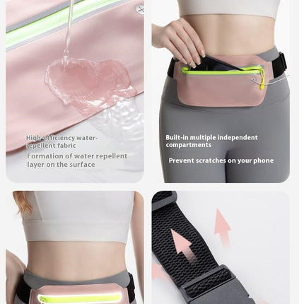 Running Waist Pack,Sport Waist Bag Reflective Sports Fanny Pack Adjustable Waist Bag for Man Women