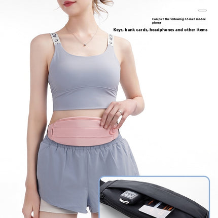 Running Waist Pack Light Waist Bag for Women/Men, Zipper Waterproof Outdoor Sports Waist Bag