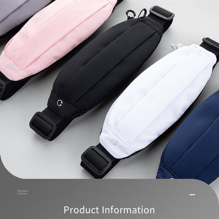 Running Waist Pack Light Waist Bag for Women/Men, Zipper Waterproof Outdoor Sports Waist Bag