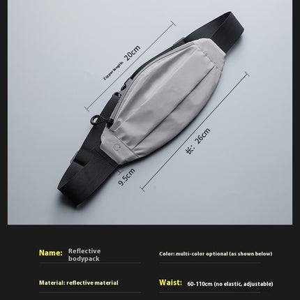 Reflective Fanny Pack Running Waist Pack Women and Men Waterproof Waist Bag for Outdoor Sports