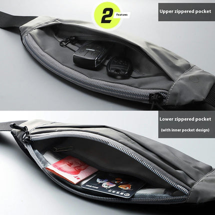 Reflective Fanny Pack Running Waist Pack Women and Men Waterproof Waist Bag for Outdoor Sports