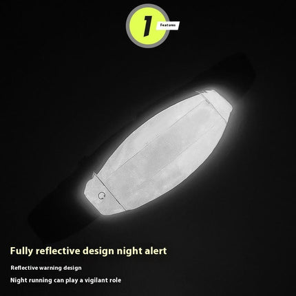 Reflective Fanny Pack Running Waist Pack Women and Men Waterproof Waist Bag for Outdoor Sports