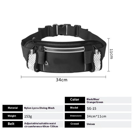 Running Belt, Adjustable Waterproof Running Waist Packs Women Men, Sports & Exercise Waist Bag