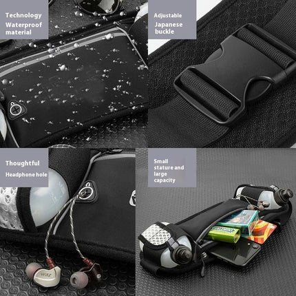 Running Belt, Adjustable Waterproof Running Waist Packs Women Men, Sports & Exercise Waist Bag