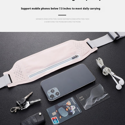 Running Belt Waist Packs,Light Waist Pouch Workout Belt Sport Waist Pack for Women Men,Adjustable Waist Bag