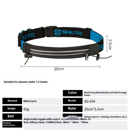 Running Belt Fanny Pack, Reflective Belt Bag for Women Men Water Resistant Waist Bag for Sport