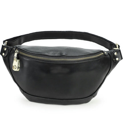 Waist Bag Leather Fanny Pack Men and Women Belt Bag Outdoor Sports Waist Bag for Walking,Running
