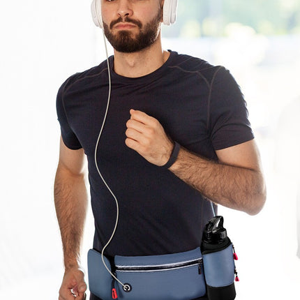 Waist Bag Fanny Pack with Water Bottle Holder for Men Women Waist Packs For Outdoors Sport Running