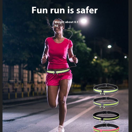 Running Belt Fanny Pack, Reflective Belt Bag for Women Men Water Resistant Waist Bag for Workout