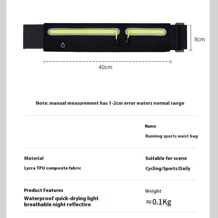 Reflective Waist Bag Running Belt Fanny Pack, Belt Bag for Women Men Waterproof Waist Bag for Workout