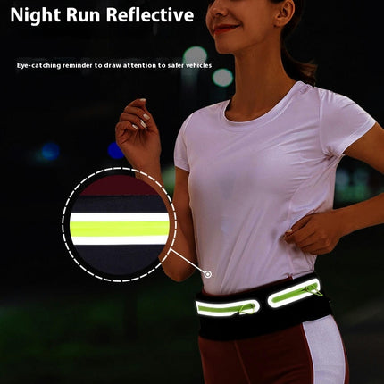Reflective Waist Bag Running Belt Fanny Pack, Belt Bag for Women Men Waterproof Waist Bag for Workout