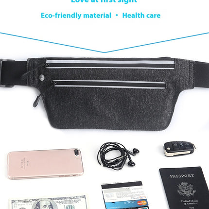 Running Belt Waist Pack Waterproof Fanny Pack for Outdoors Sport-Adjustable Waist Bag for All Phones