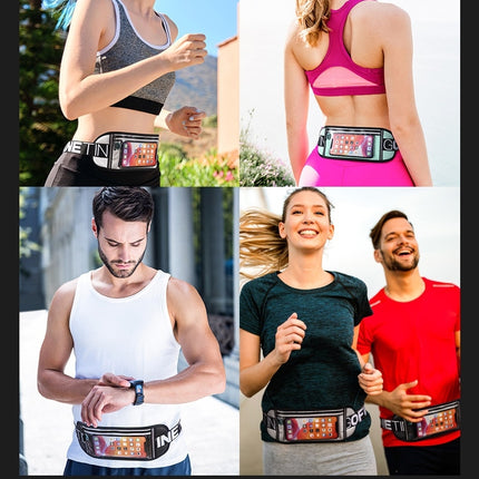 Running Belt Waist Pack, Sports Bag Adjustable Fanny Pack for Men Women Hiking Fitness Jogging-A