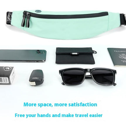 Running Belt for Phone,Adjustable Waist Belt Bag for Women Men, Light Adult Sport Fanny Pack