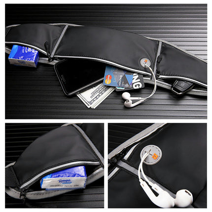 Running Belt Waist Pack, Water Resistant Sports Fanny Pack for Women Men, Belt Bag with Adjustable Waist Strap