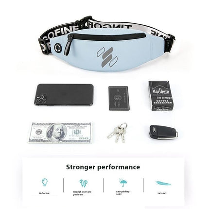 Running Waist Bag for Phone Light Sports Fanny Pack for Women Men, Zipper Waterproof Waist Pack