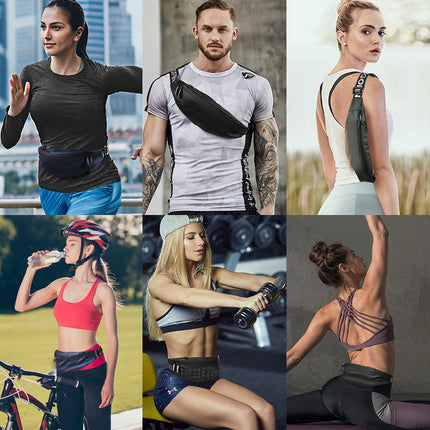 Waist Bag for Men Women Small Fanny Pack Bum Bag Waterproof Pocket Sport Running Hiking Travel