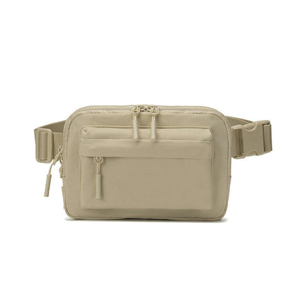 Waterproof Nylon Outdoor Sports Waist Bag Crossbody Bags for Men Women Adjustable Fanny Pack with Large Pockets