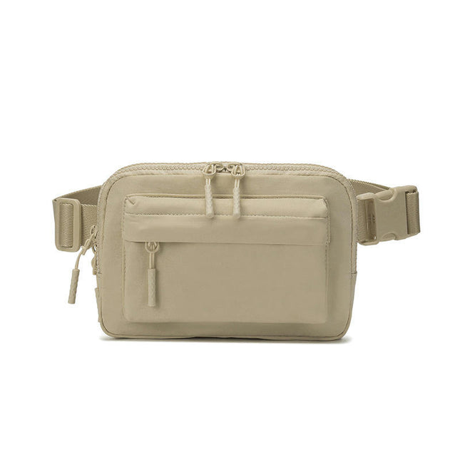 Waterproof Nylon Outdoor Sports Waist Bag Crossbody Bags for Men Women Adjustable Fanny Pack with Large Pockets