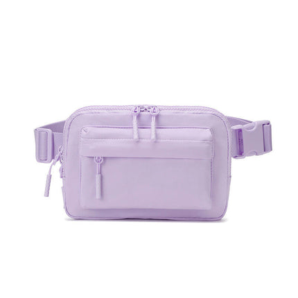 Waterproof Nylon Outdoor Sports Waist Bag Crossbody Bags for Men Women Adjustable Fanny Pack with Large Pockets