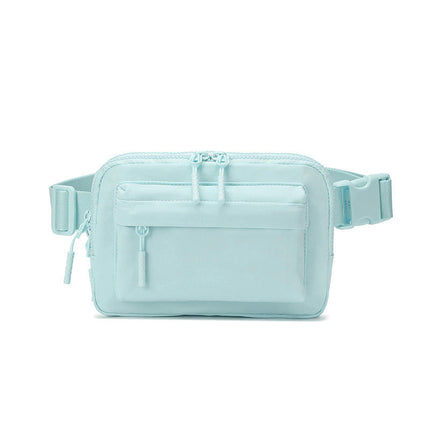 Waterproof Nylon Outdoor Sports Waist Bag Crossbody Bags for Men Women Adjustable Fanny Pack with Large Pockets
